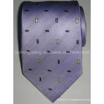 Пользовательские мужские шелковые тканые жаккардовые галстук